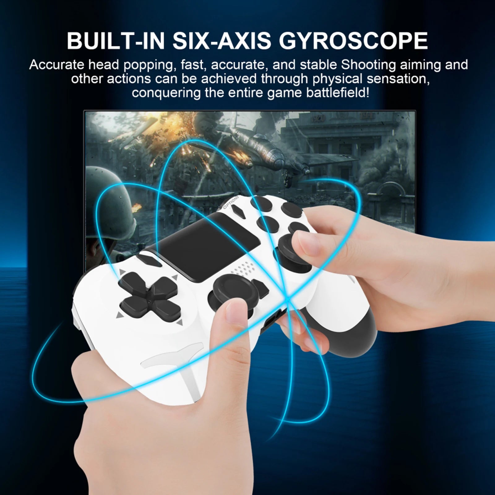 GAMINJA Wireless Gamepad Controller With Dual Vibration - Smarsty
