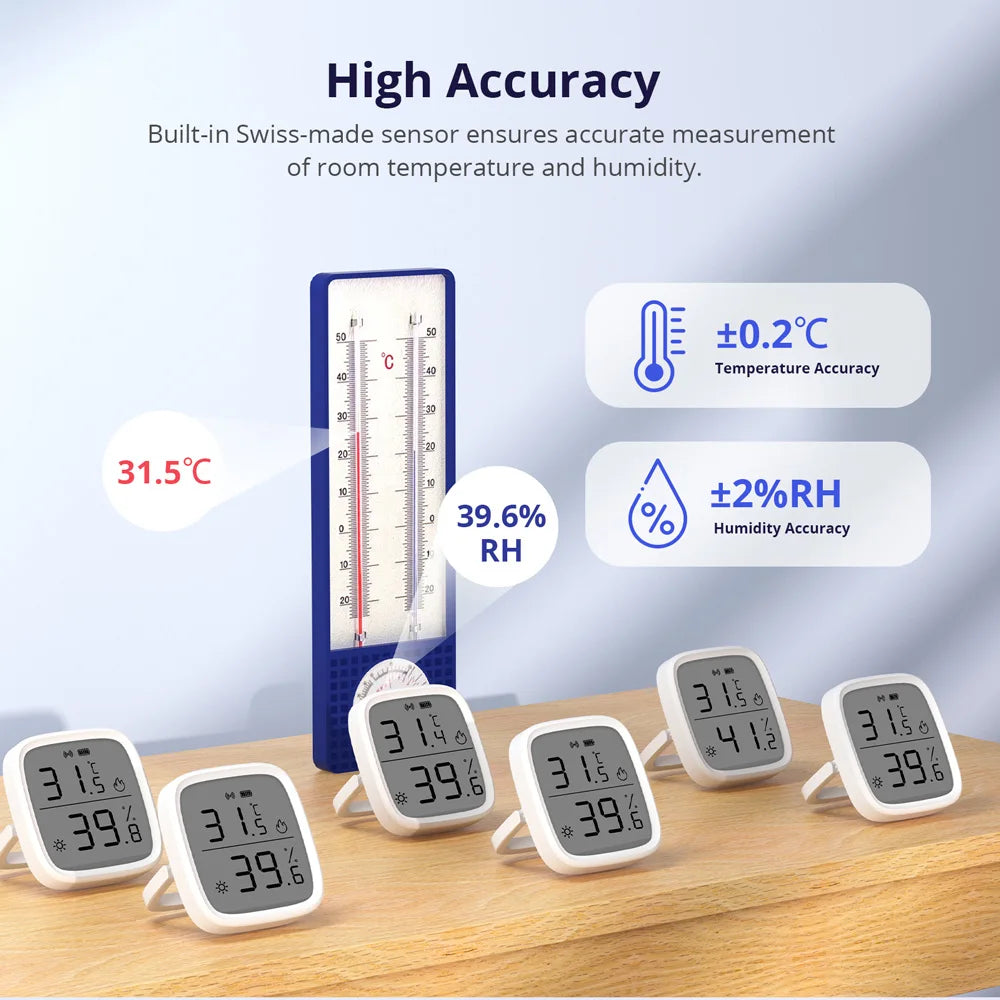 Smart Temperature Humidity Sensor Compatible with Zigbee Technology - Smarsty