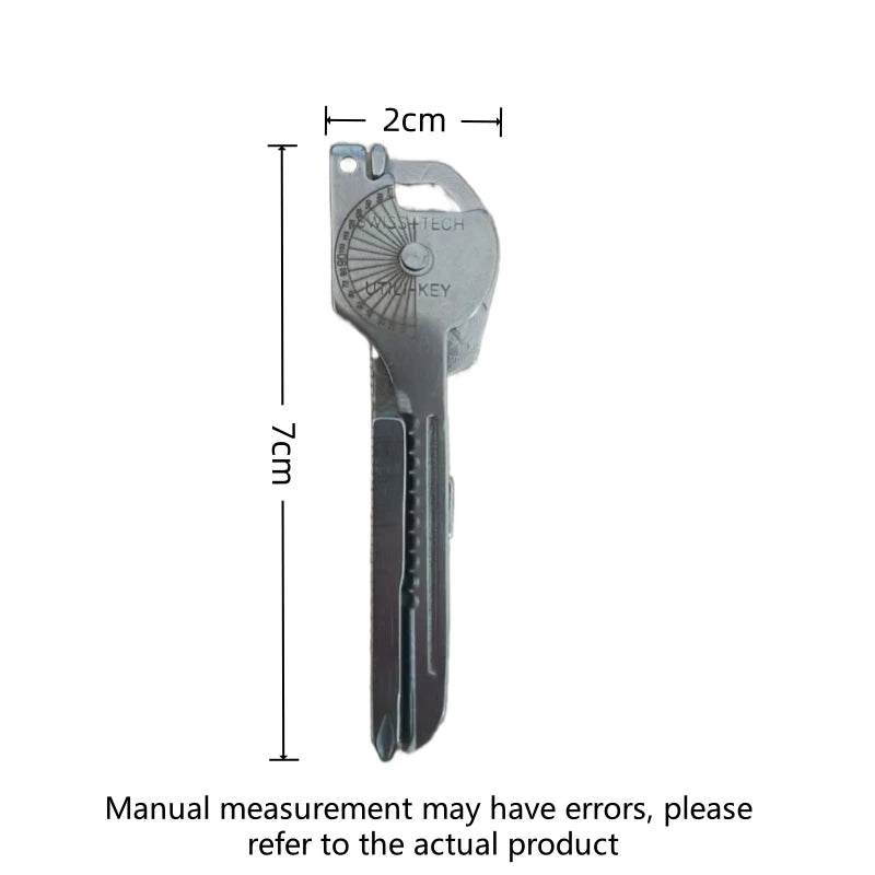 8-in-1 Multi-Tool Keychain for Camping & Survival | Folding Screwdriver, Bottle Opener | Compact Outdoor Utility Pliers with Key by Smarsty