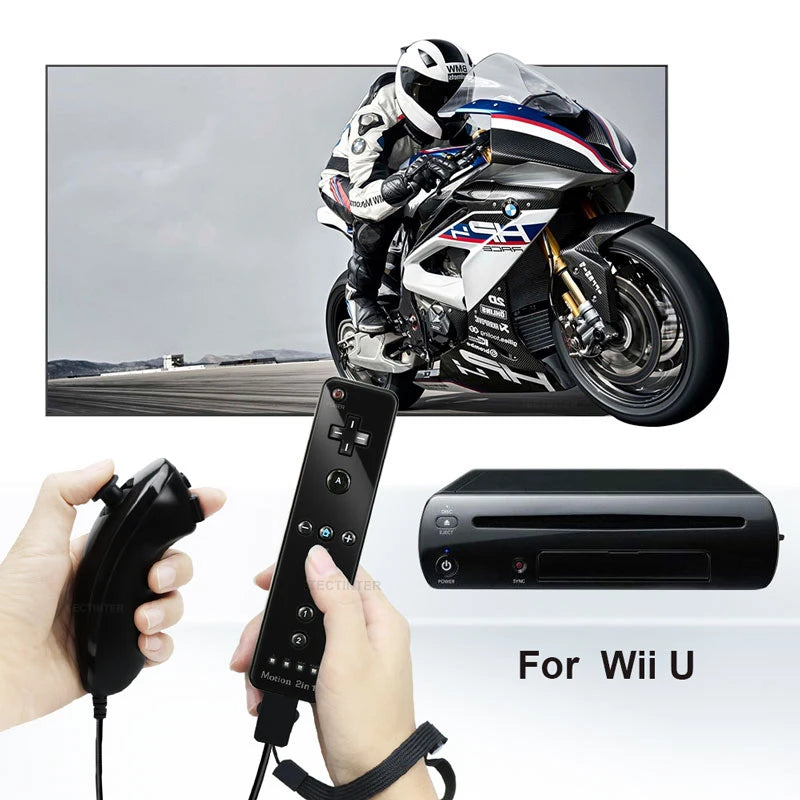 Wireless Nintendo Wii Gamepad Controller with Nunchuck Joypad - Smarsty