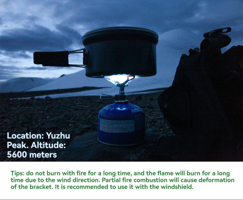 BRS-3000T Titanium Mini Camping Gas Burners 25g One-Piece Pocket Stove Outdooor Hiking Folding Cooking Furnace Portable 