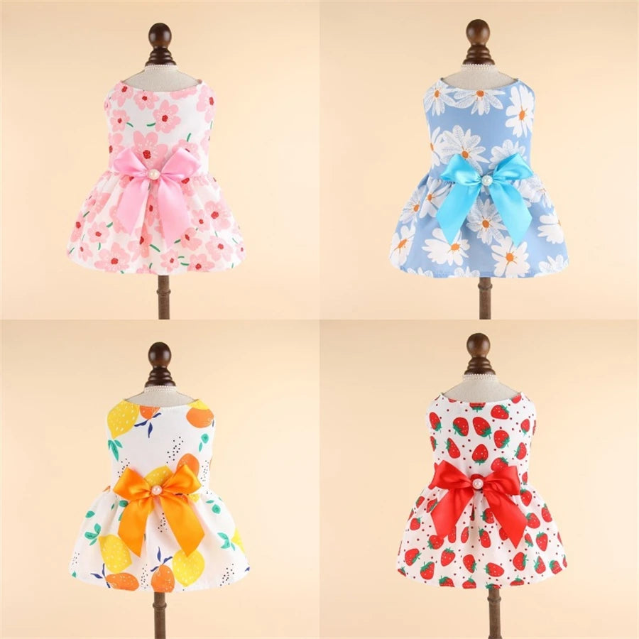 Cute Princess Dog Dresses for Small Breeds Stylish and Breathable - Smarsty