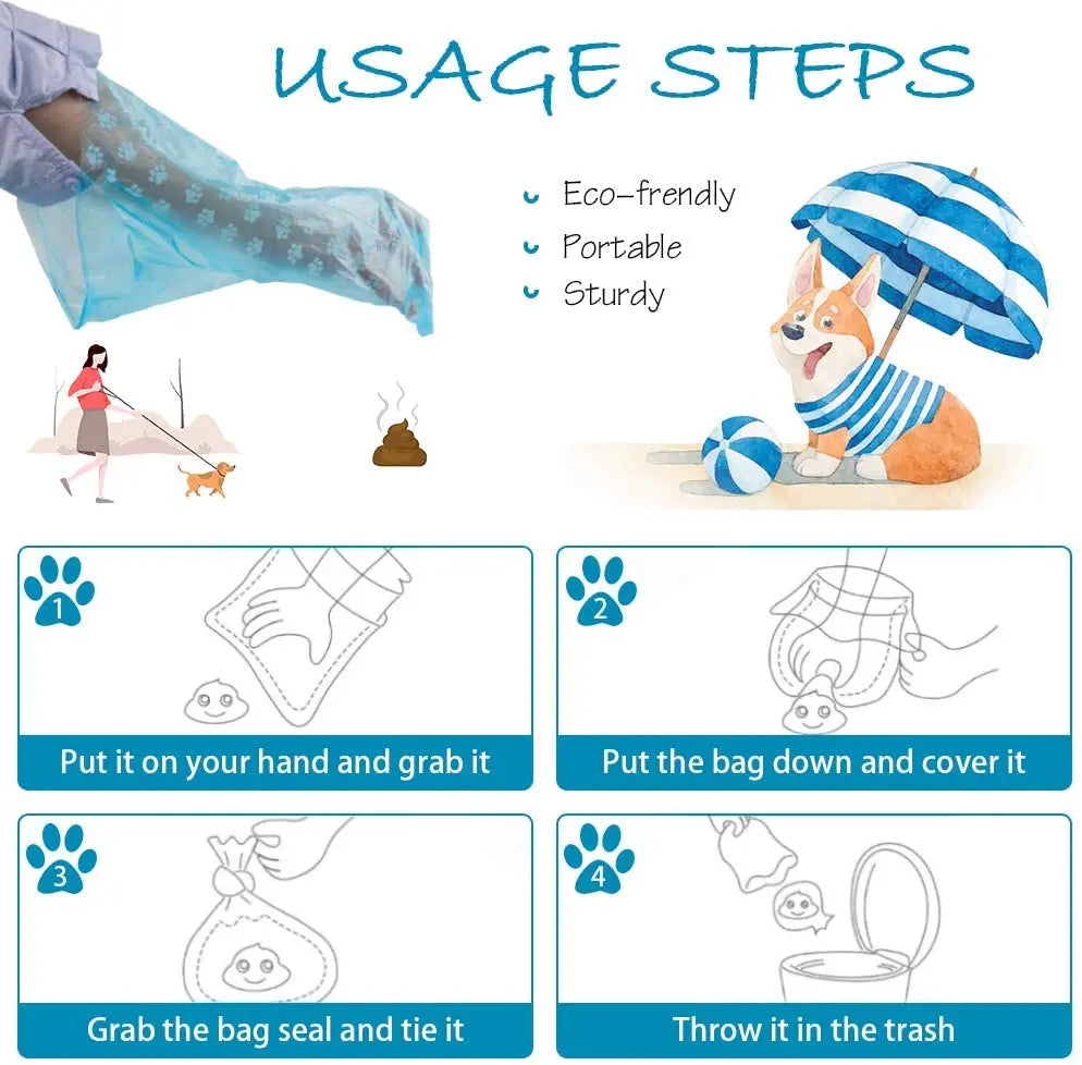 Biodegradable Dog Poop Bags for Easy Cleanup - Smarsty