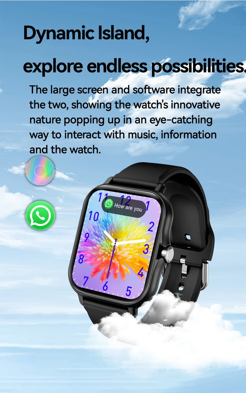 LAXASFIT Smart Watch with Heart Rate Monitor and Bluetooth - Smarsty