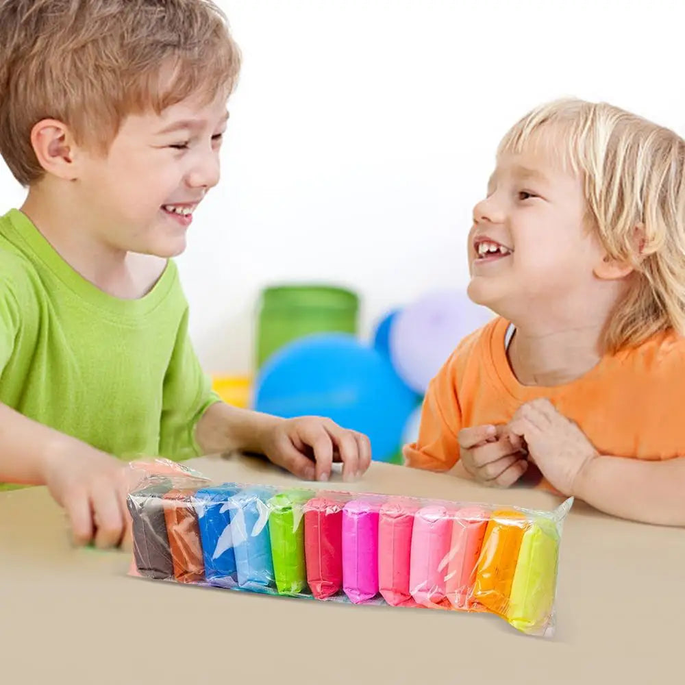 Colored Clay Child Modelling Craft Children Air Dry Clay With Hand Tools Stimulate Kids Early Learning Activities Interactive - Smarsty