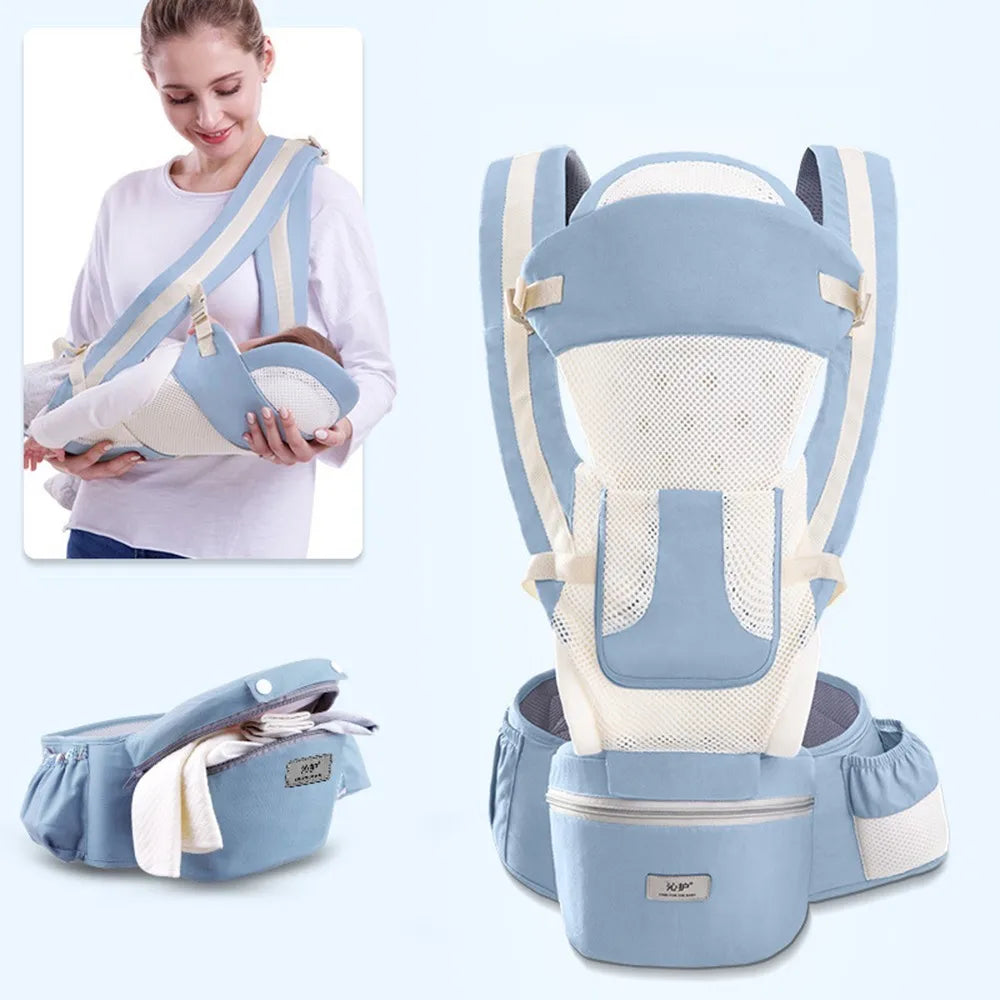 Ergonomic Baby Carrier Backpack Infant Baby Hipseat Carrier Front Facing Ergonomic Kangaroo Baby Wrap Sling Travel Backpack by Smarsty