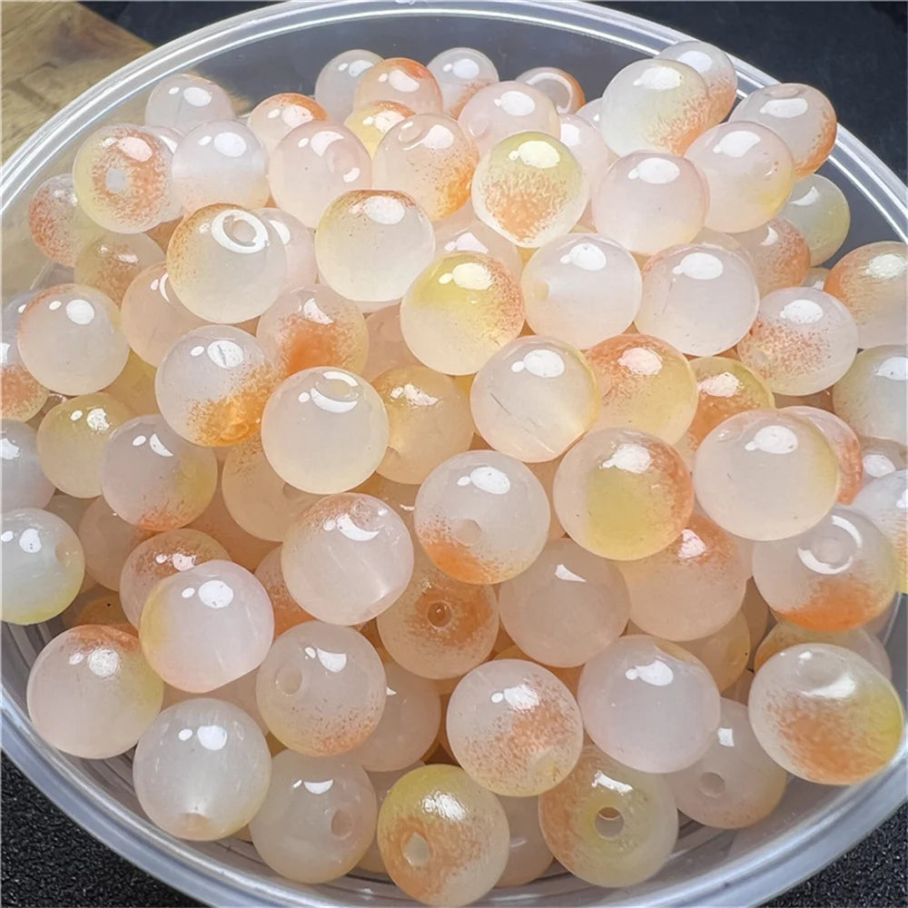 8mm Multicolor Glass Beads for Handmade Jewelry - Smarsty