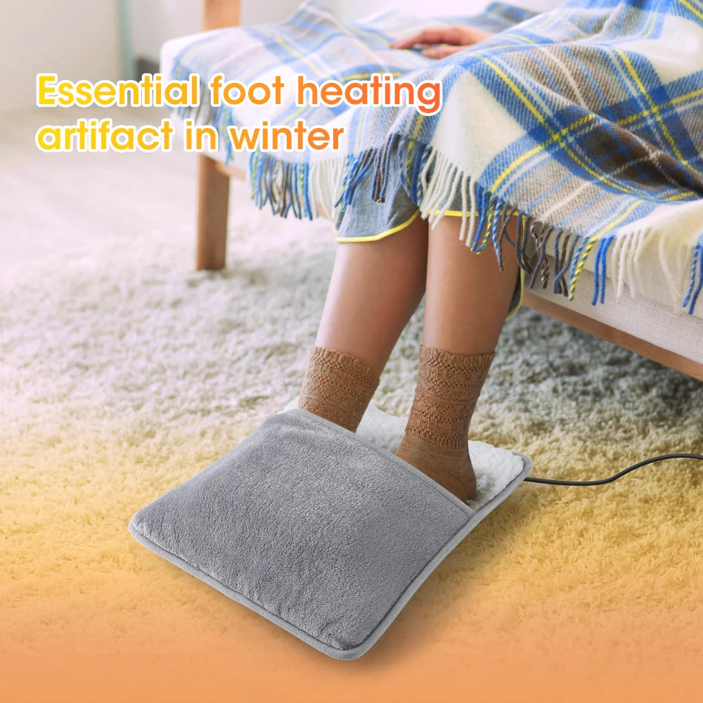 Winter Electric Foot Heating Pad USB Charging Soft Plush Washable Foot Warmer Heater Improve Sleeping Household Foot Warming Mat - Smarsty