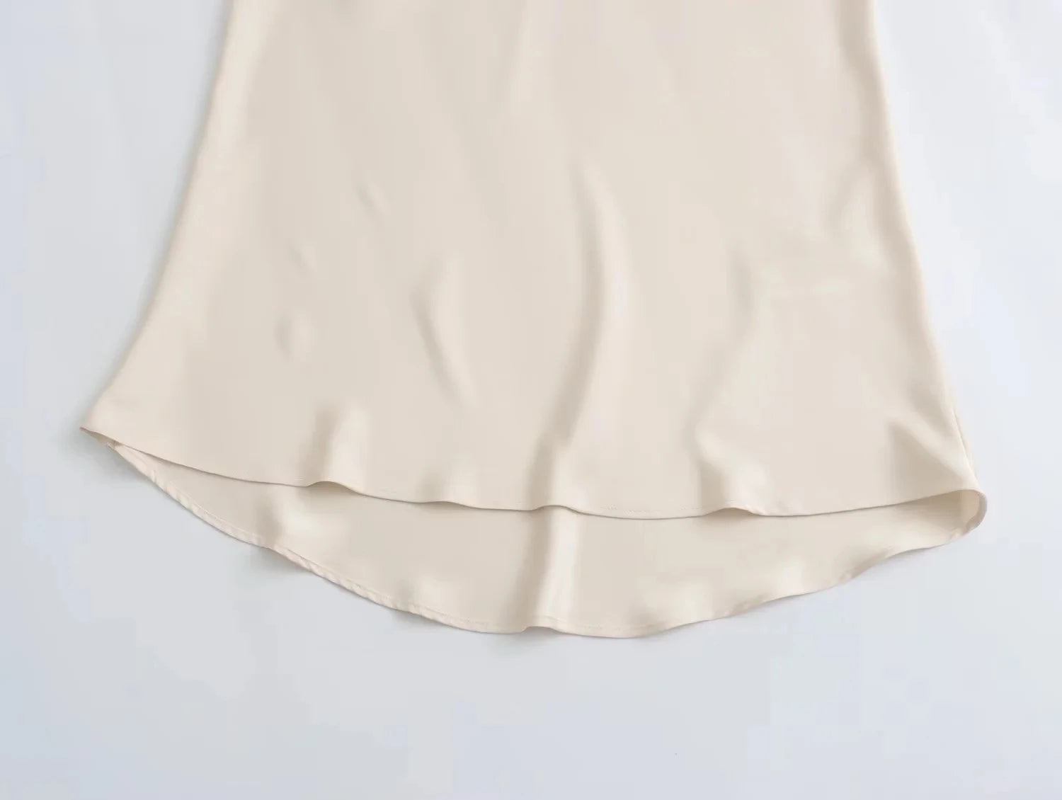TRAFZA 2024 Y2K Casual Women Long Skirt Spring Elastic High Waisted A-Line Casual Female Satin Skirts High Street Lady Skirts - Smarsty