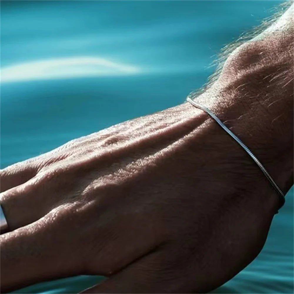 Trendy Stainless Steel Snake Bone Chain Bracelet - Smarsty