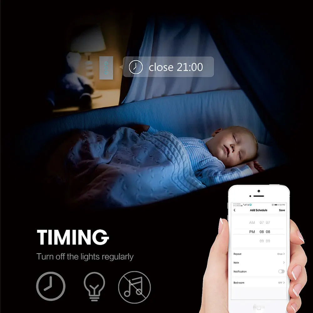 Tuya WiFi Smart Wall Switch with Voice Control - Smarsty