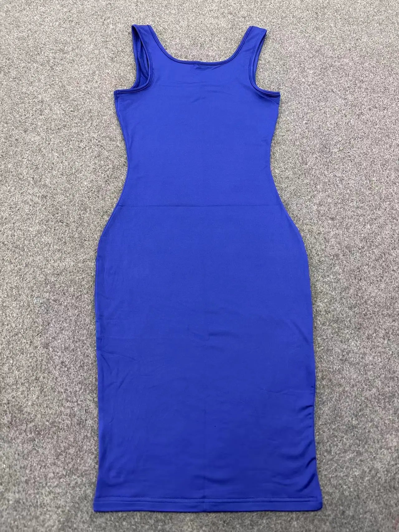 AliExpress Summer Sexy Tank Top Dress European and American Plus Size Women's Sleeveless midi Dress - Smarsty