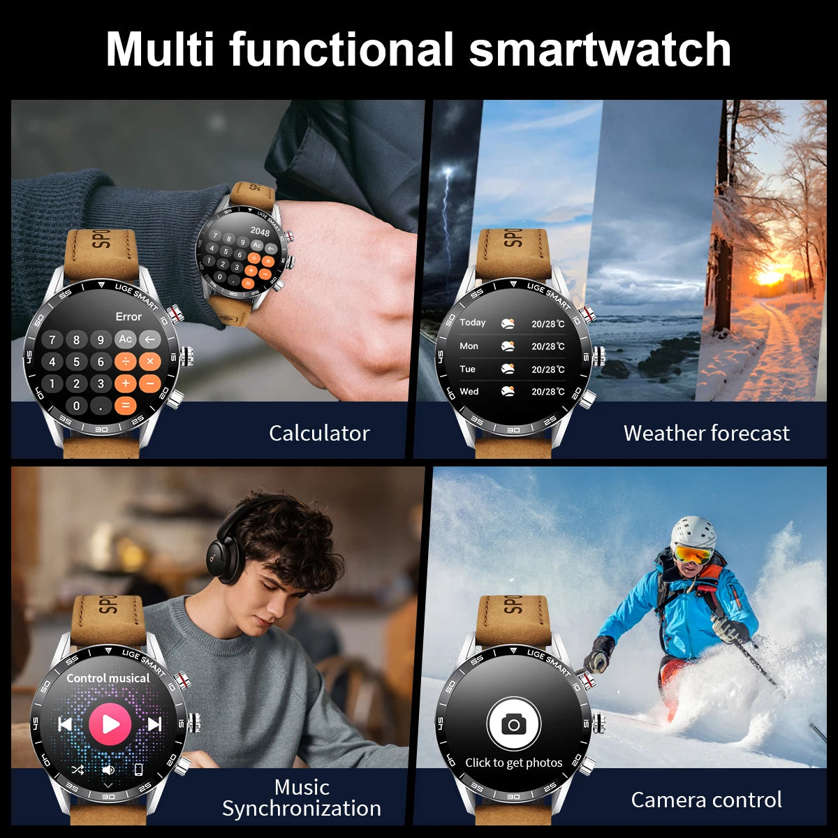Rugged Military GPS Smart Watch for Men - Smarsty