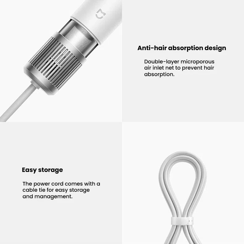 XIAOMI High Speed Hair Dryer with Negative Ion Technology - Smarsty