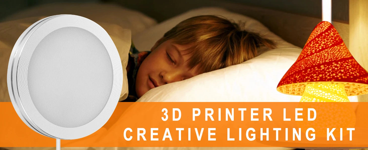 For Bambu Lab Led Lamp Kit Adjustable Light Kit Led Light Parts Hardware DIY Model white /cold/warm light Without Lamp shell 001 - Smarsty