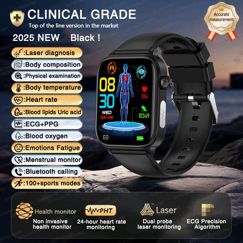2025 Smart Watch with ECG PPG HRV Health Monitoring - Smarsty