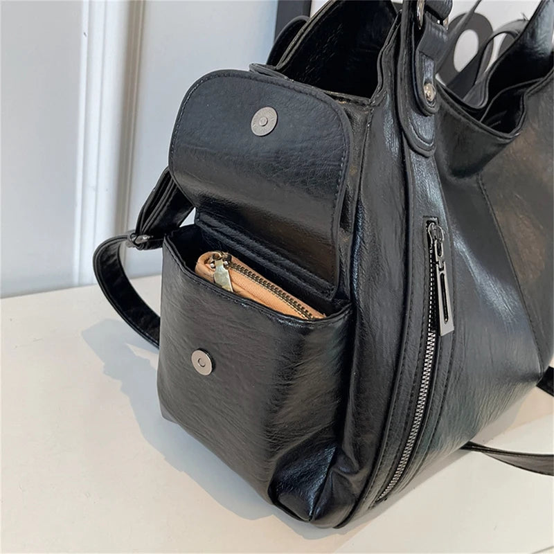 PU Leather Shoulder Bag With Soft Interior For Women - Smarsty