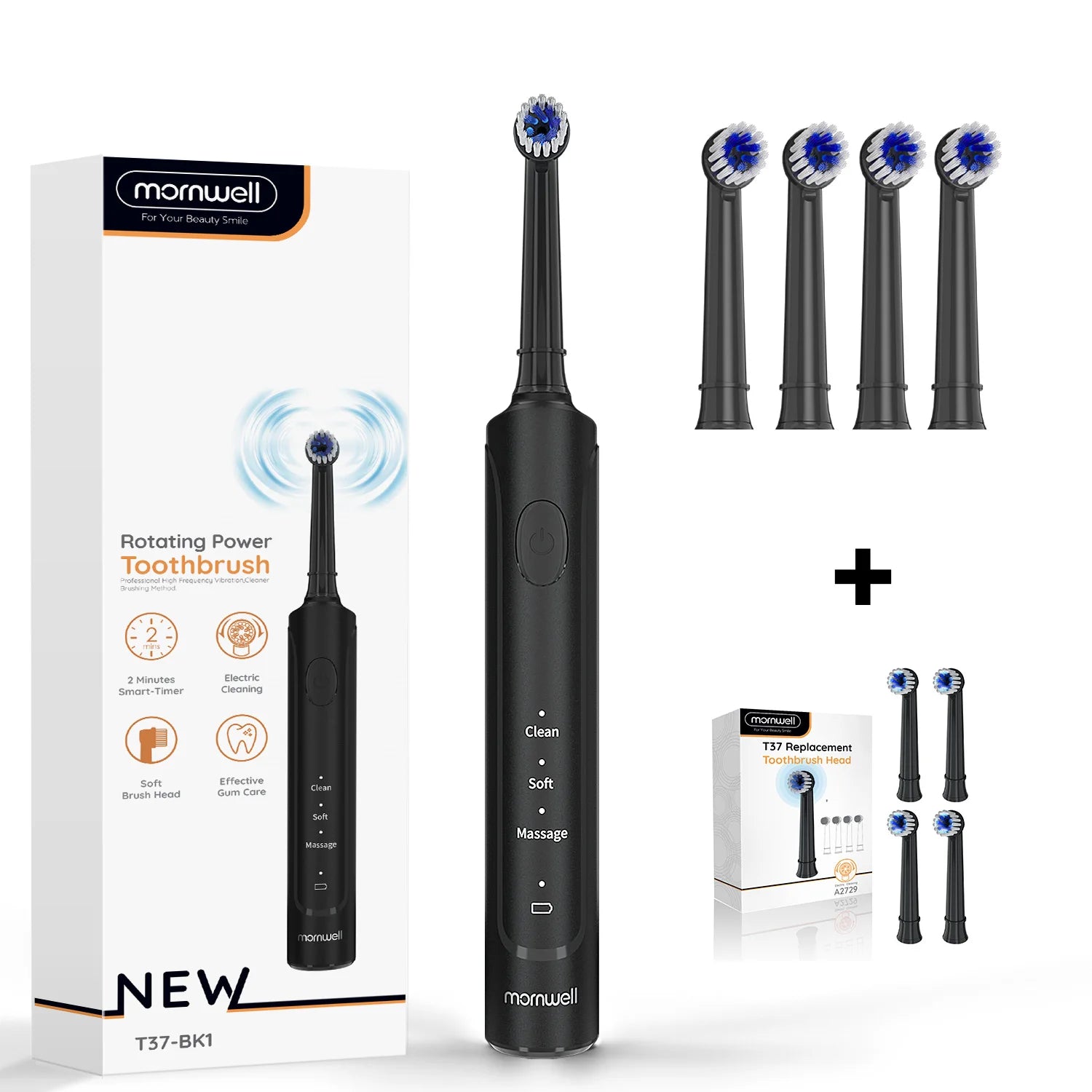 Rechargeable Sonic Electric Toothbrush with Deep Cleaning Modes - Smarsty