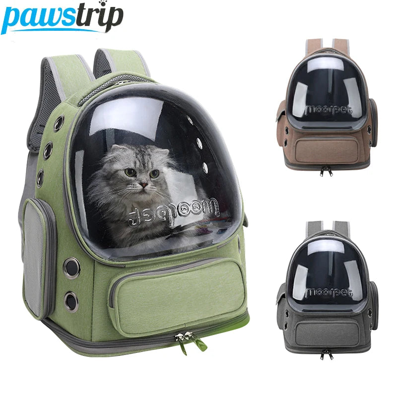 Transparent Cat Carrier Backpack for Outdoor Travel - Smarsty