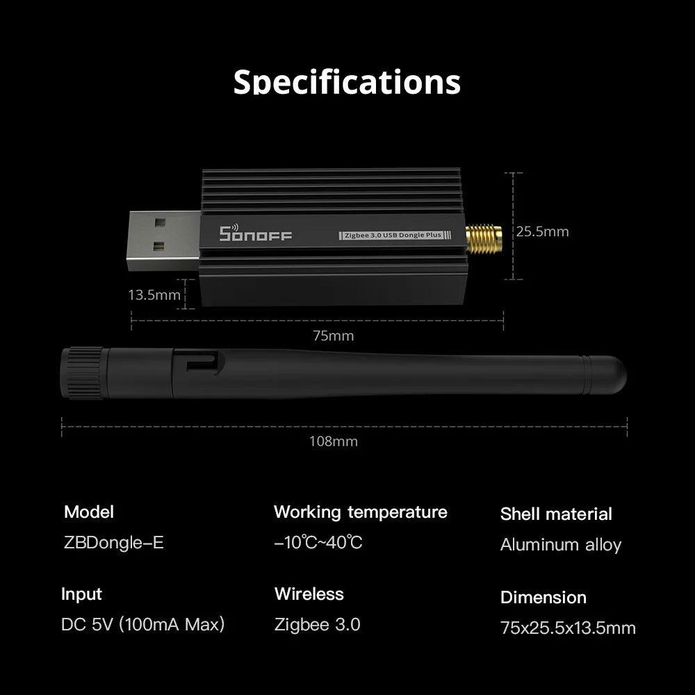 Sonoff Zigbee 3.0 USB Dongle for Smart Home Integration - Smarsty