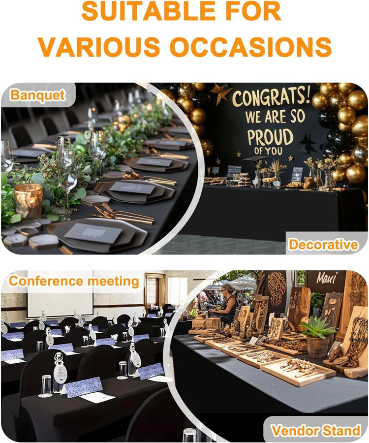 Stretch Spandex Table Cover for Rectangular Tables - Smarsty