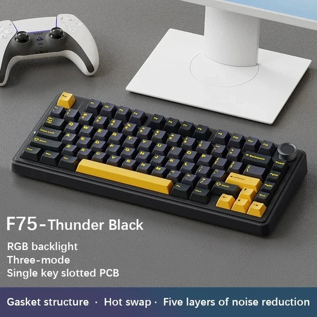 Gaming Mechanical Keyboard 75 Percent RGB Gasket Structure