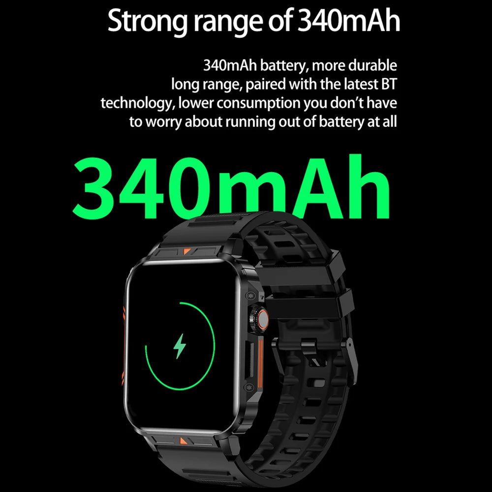 2024 Outdoor Military Smart Watch with IP68 Waterproof - Smarsty