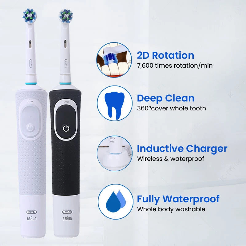 Oral B D100 Electric Toothbrush for Deep Cleaning - Smarsty