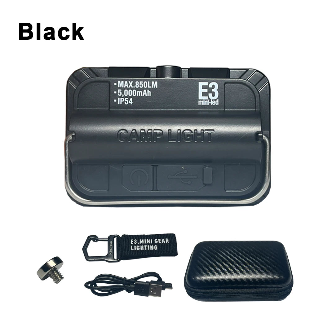 5000Mah LED Camping Tent Light Rechargeable Outdoor Emergency Lighting Waterproof Portable Hanging Night Lamps Camping Lighting by Smarsty