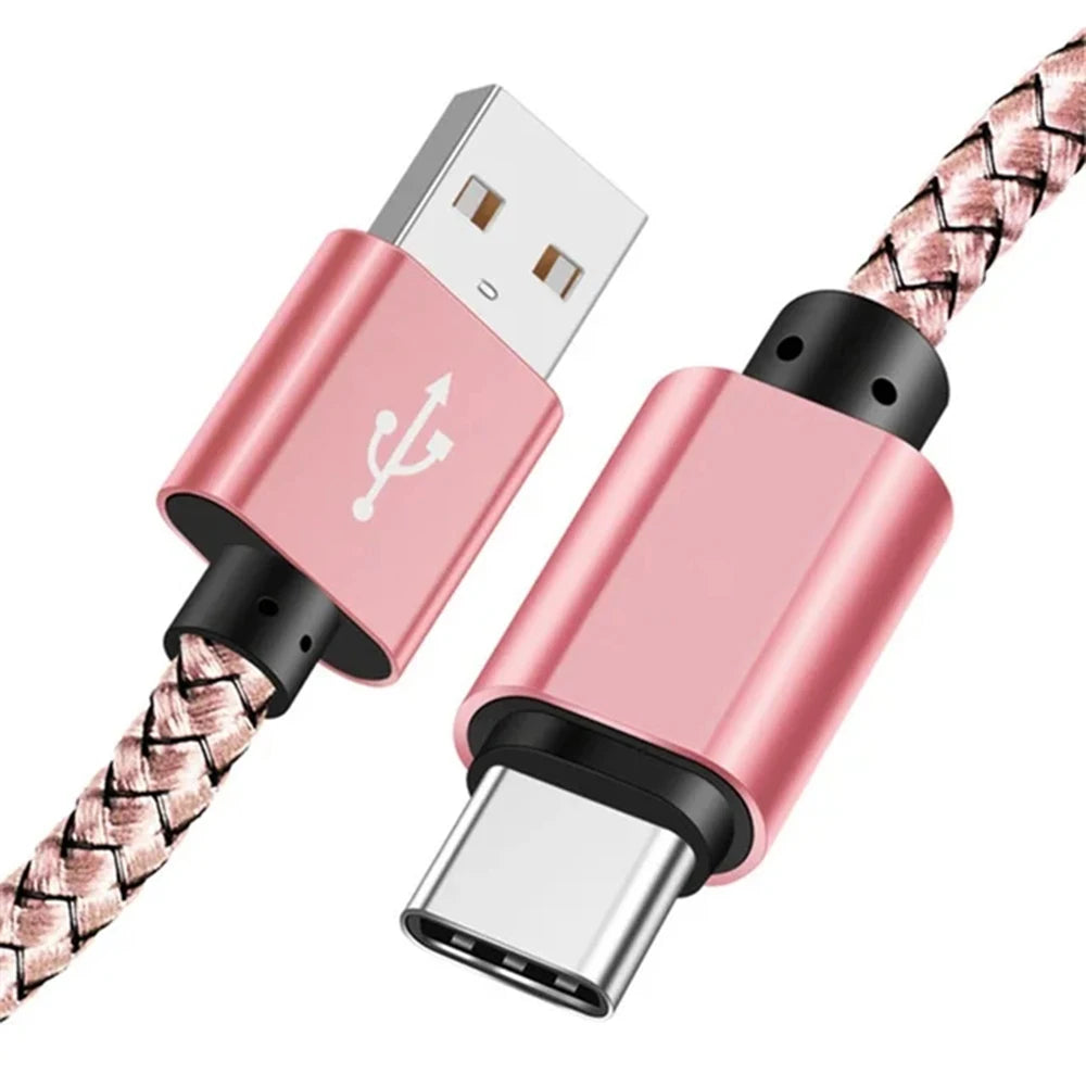 Nylon Fast Charging USB A to Type C Cable - Smarsty
