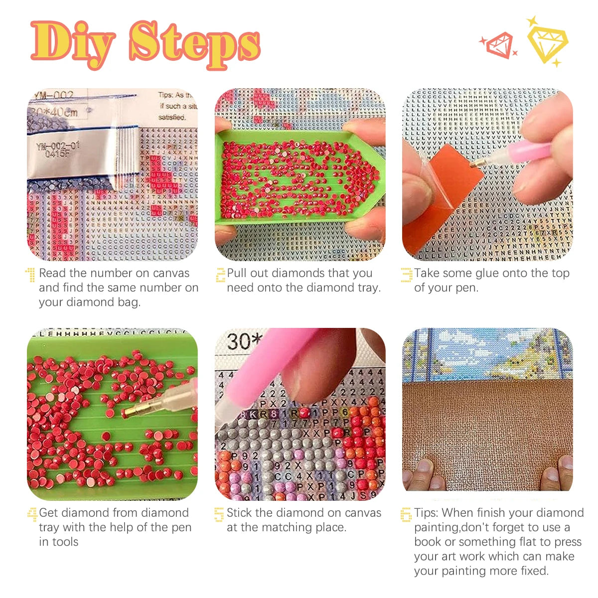DIY Round Diamond Painting Kit for Home Decor - Smarsty