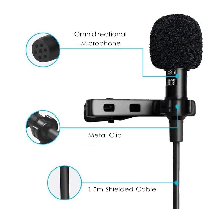 3.5mm Lavalier Microphone For PC And Smart Devices - Smarsty