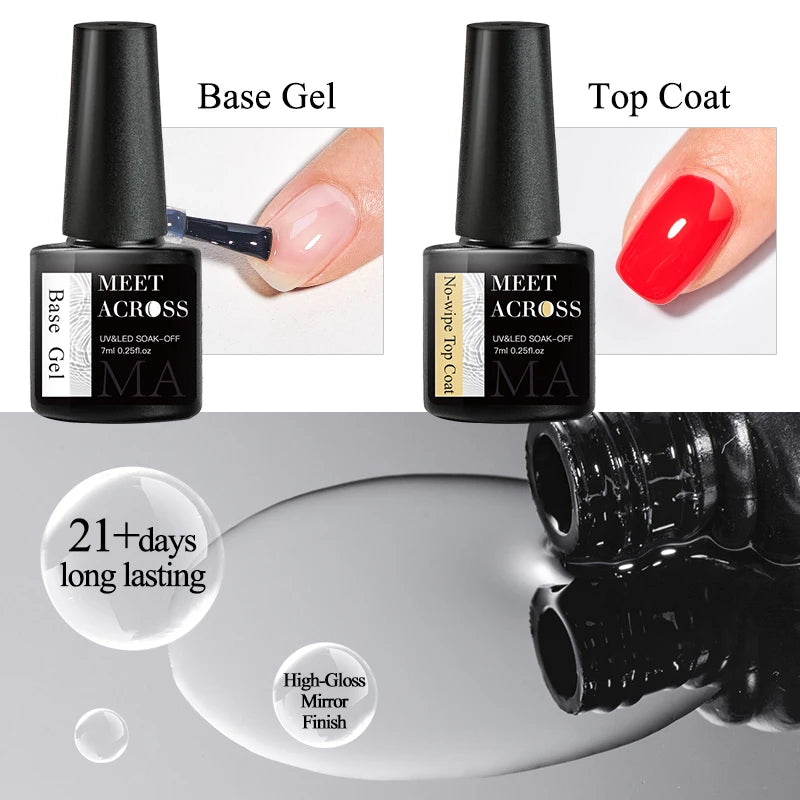 Meet Across UV Base Top Coat Gel Polish for Durable Manicures - Smarsty
