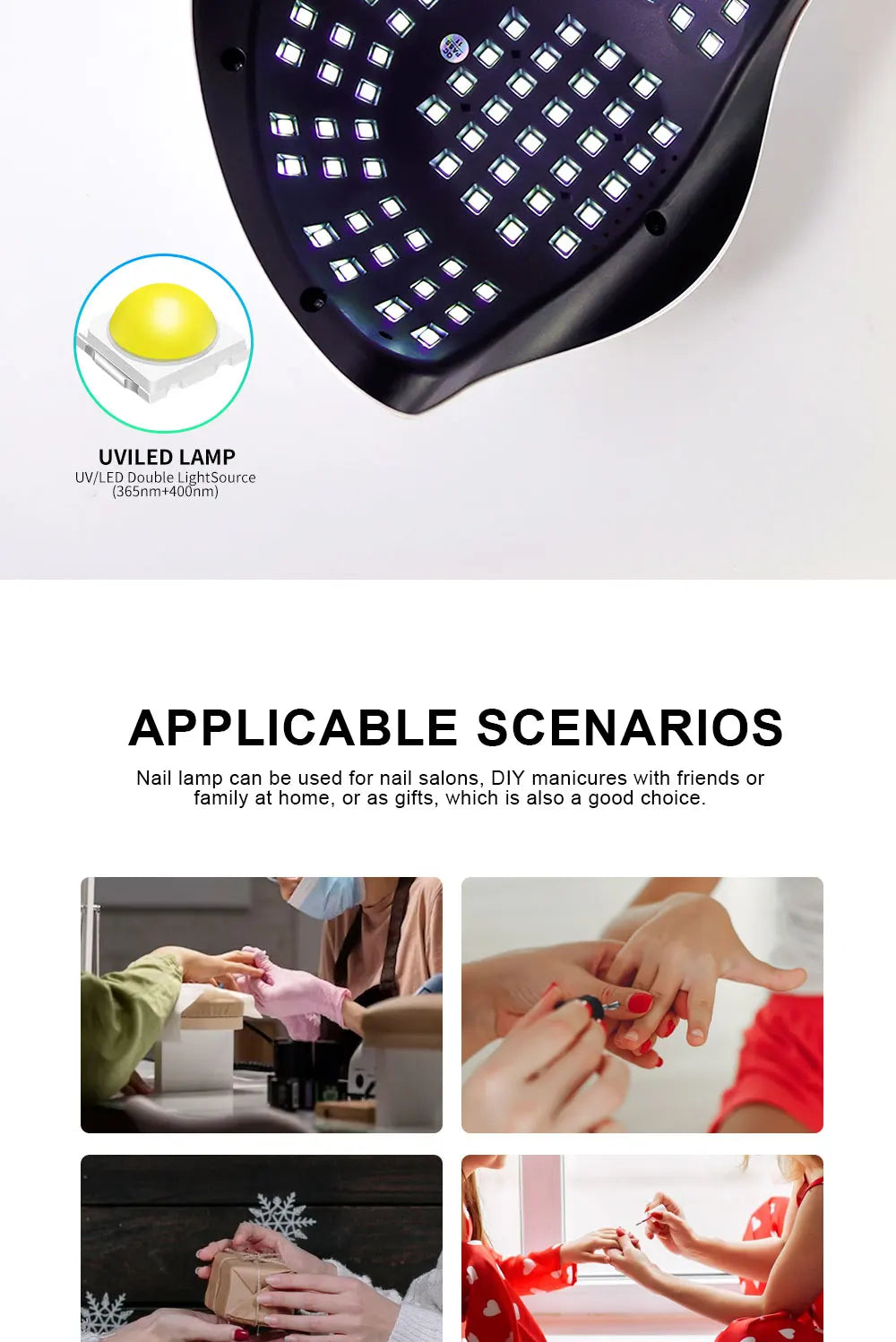 81LED UV Nail Lamp with Timers and Auto Sensor - Smarsty