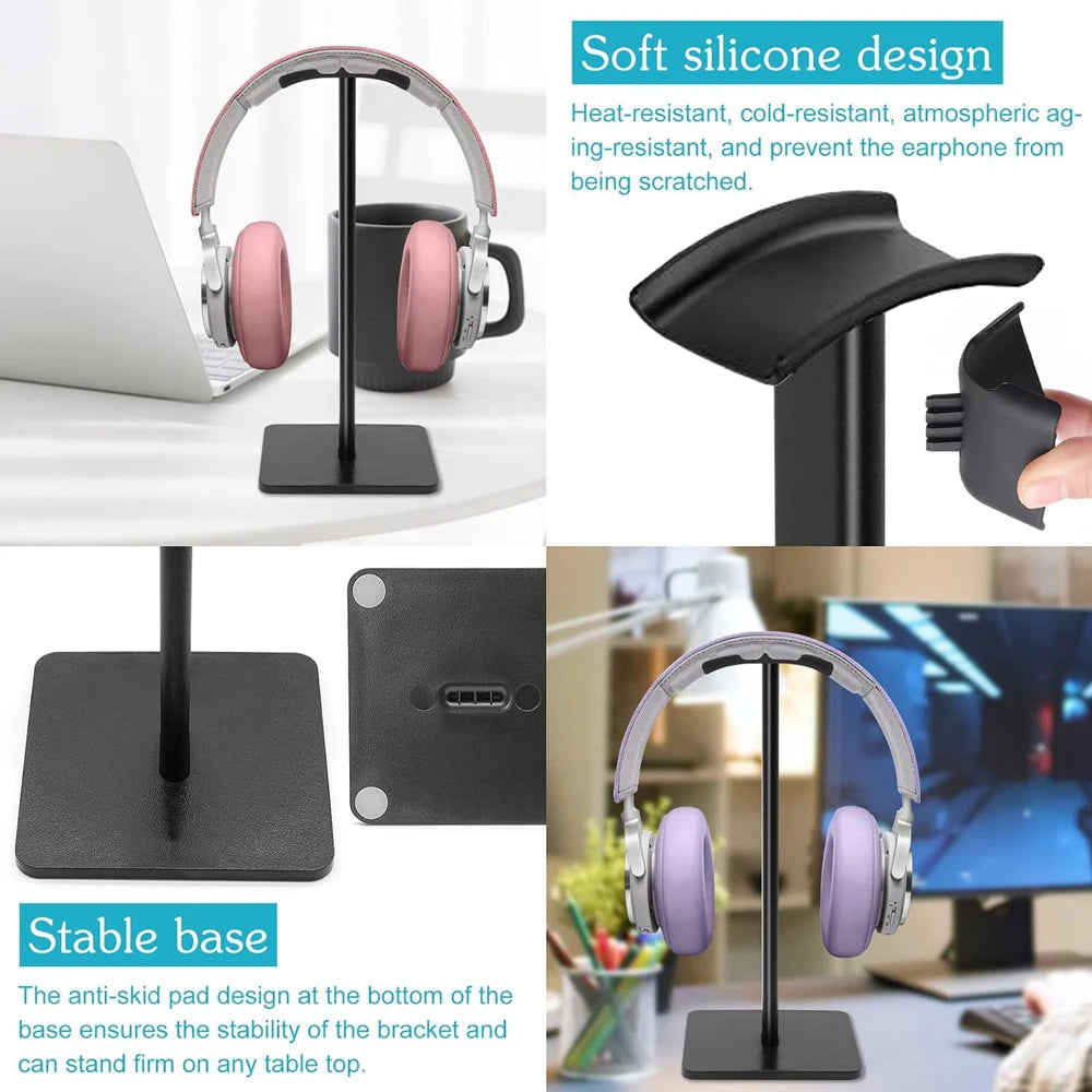 Universal Aluminium Headset Stand with Flexible Design - Smarsty