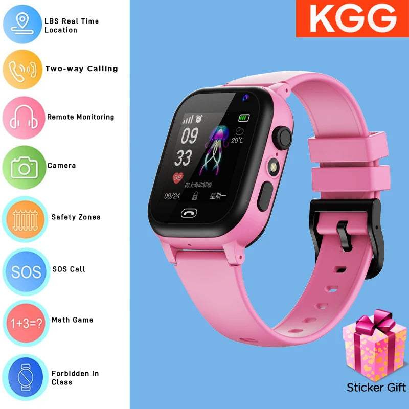 4G Kids Smart Watch With SOS Call And Waterproof Design - Smarsty