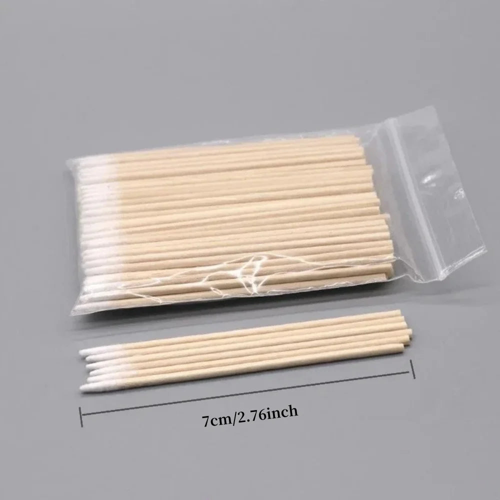 Wooden Tip Cotton Swabs for Nail Polish Removal - Smarsty