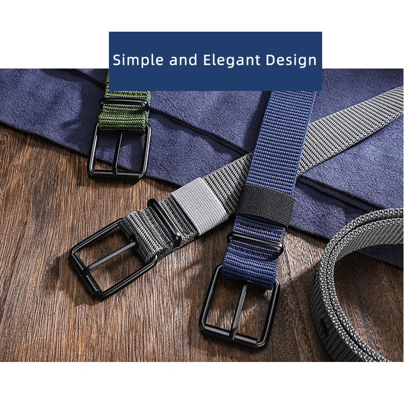 Unisex Canvas Belt Durable Outdoor Sports Pin Buckle - Smarsty