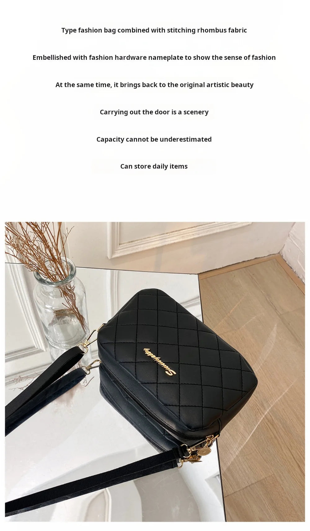 2024 Tassel Small Messenger Bag For Women Trend Lingge Embroidery Camera Female Shoulder Bag Fashion Chain Ladies Crossbody Bags - Smarsty