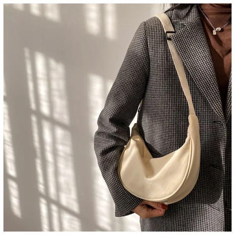 Soft Nylon Crossbody Bag For Women With Laptop Compartment - Smarsty