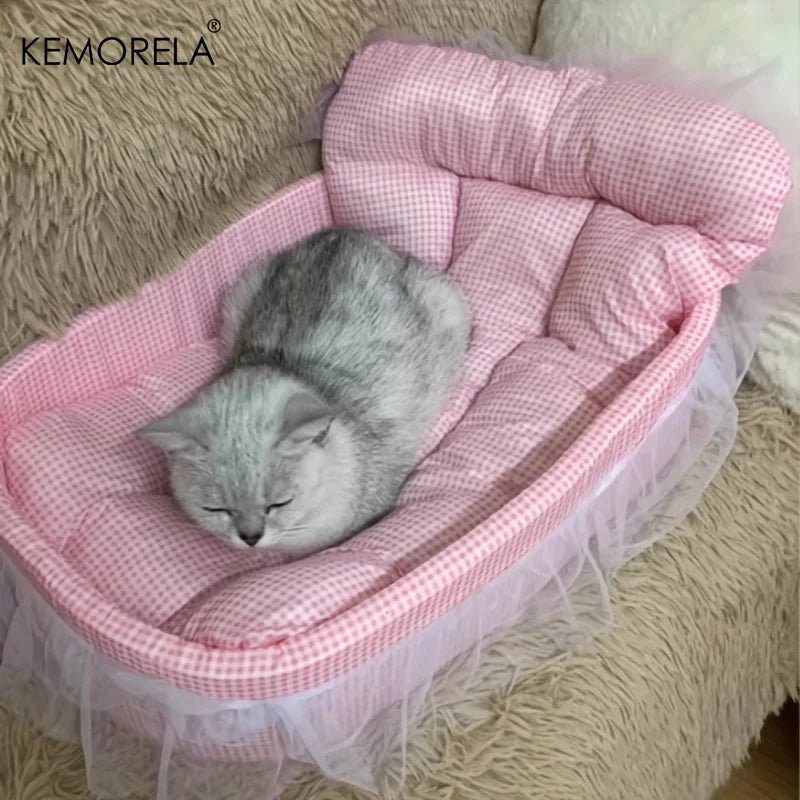 KEMORELA Washable Cat Sofa Bed with Removable Cover - Smarsty