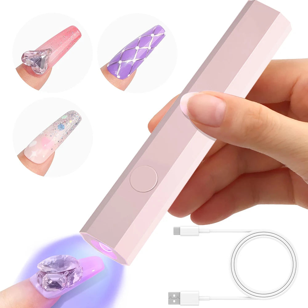 Portable UV LED Nail Dryer Lamp for Quick Drying - Smarsty