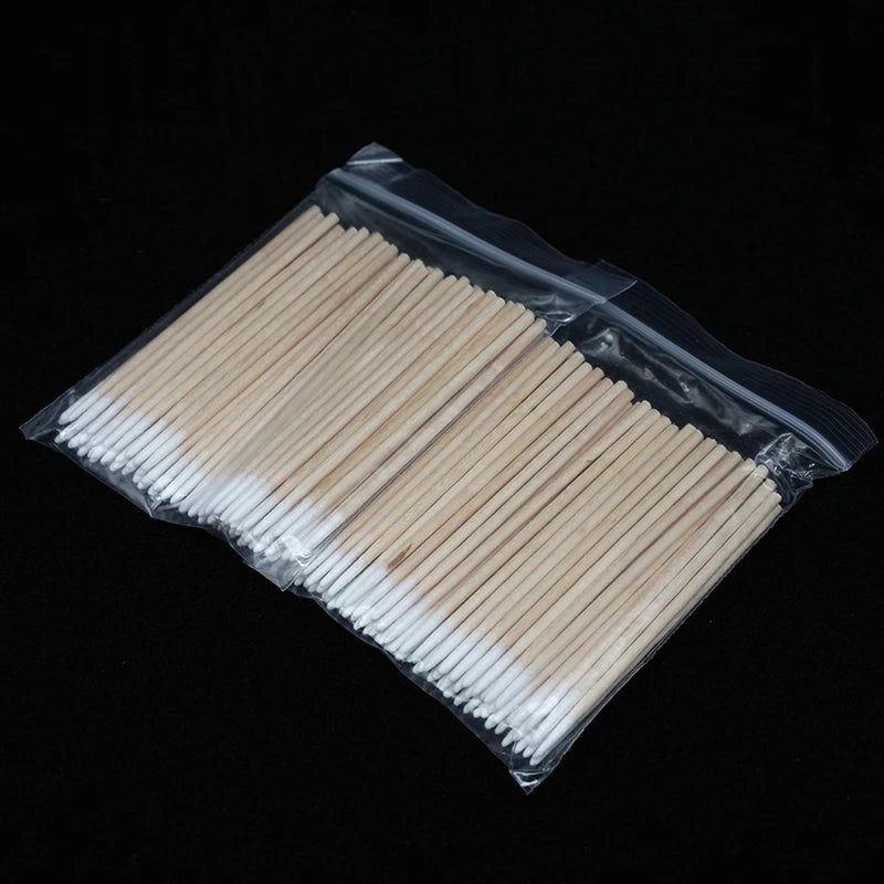 300 Pcs Wooden Cotton Swabs for Nail Polish Removal - Smarsty