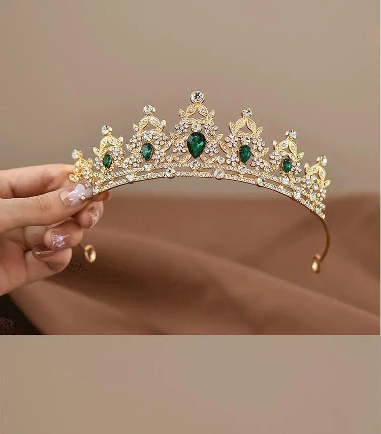 Girls Princess Crown Crystal Tiara for Dance Performance - Smarsty