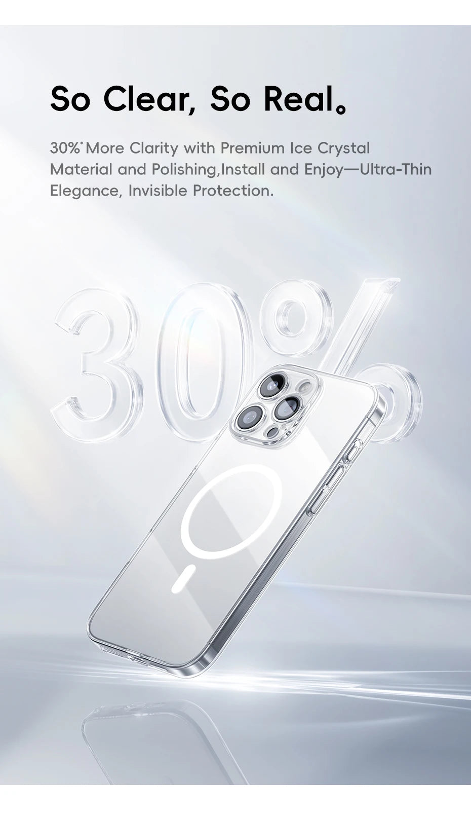 MagSafe Clear Case For iPhone 11-16 Slim Transparent - Smarsty