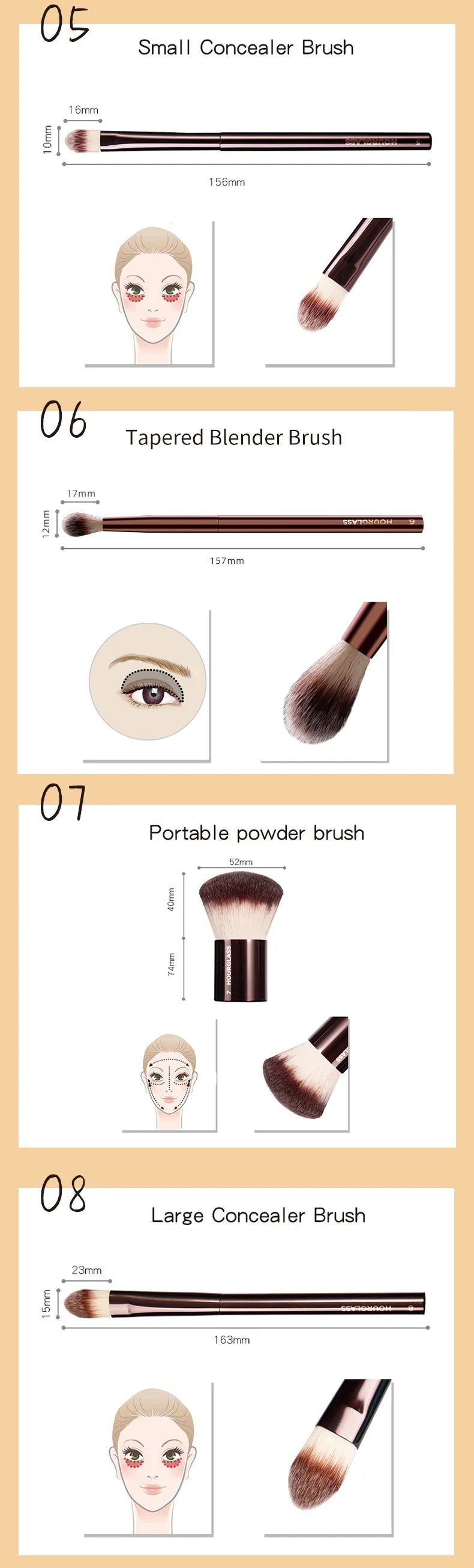 Hourglass Makeup Brushes for Flawless Foundation Application - Smarsty