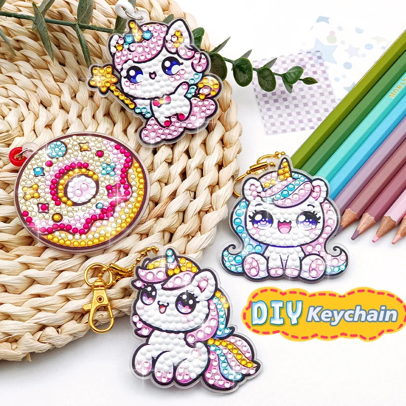 DIY Handmade Diamond Art Keychains Set for Kids - Smarsty
