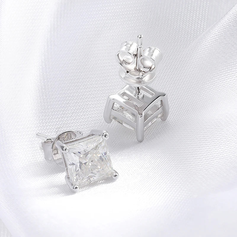 Moissanite Stud Earrings 0.4-5CT VVS Sterling Silver - Smarsty