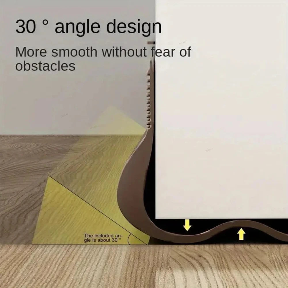 Flexible Door Bottom Sealing Strip Door Gap Soundproofing Wind and Dust Proof Weather Strip Under Door Draft Stopper Tape - Smarsty
