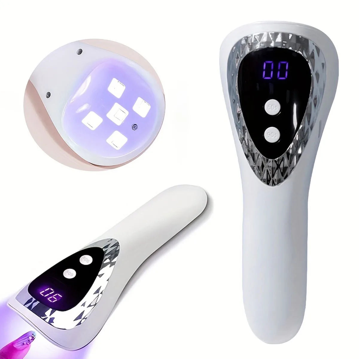 Handheld UV LED Nail Dryer Mini Rechargeable Lamp - Smarsty